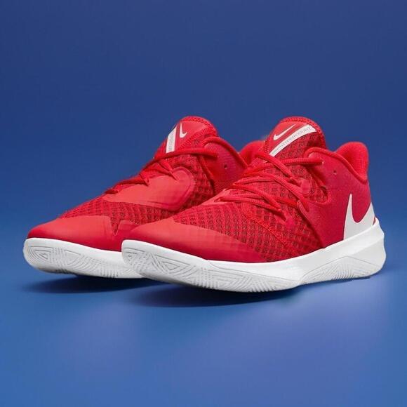 $89  Nike HyperSpeed Court Shoes Men’s Size 9.5 Volleyball Red White Tennis main image 4
